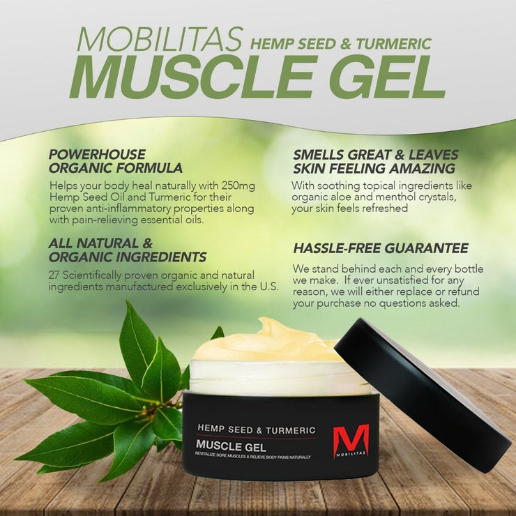muscle gel all natural organic ingredients smells good