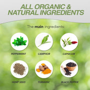 muscle gel peppermint hemp seed turmeric all natural 